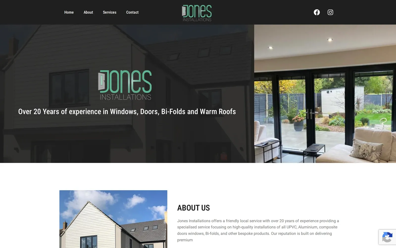 Jones Installations website