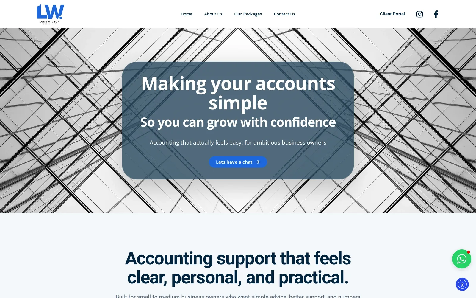Luke Wilson Accountants website