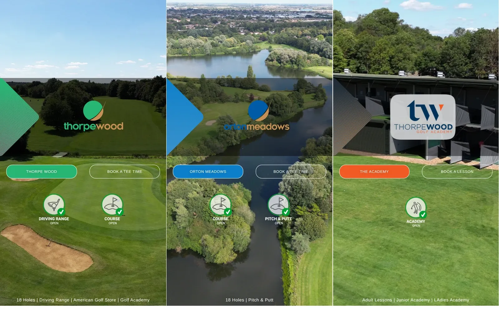 Nene Golf website