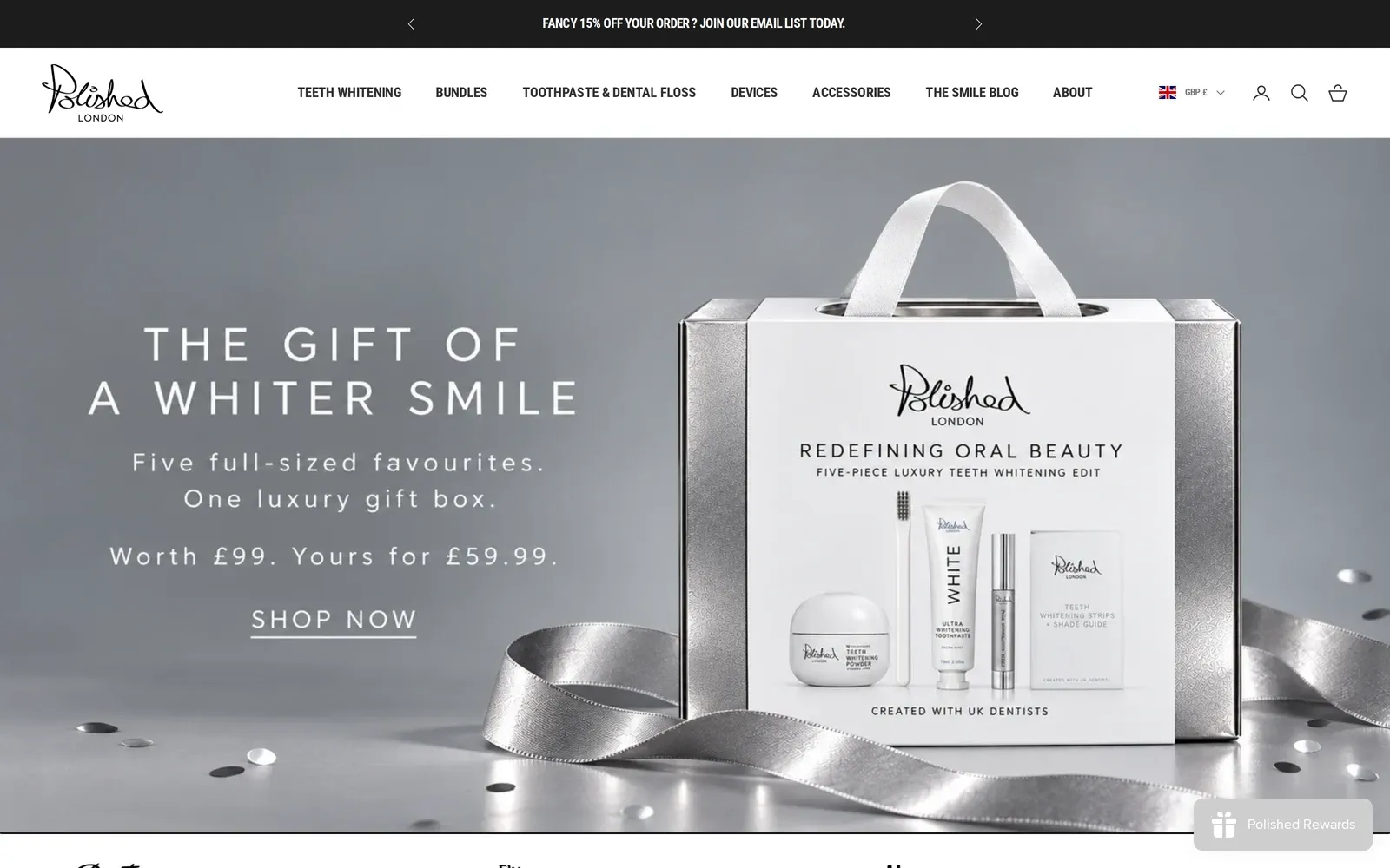 Polished London website