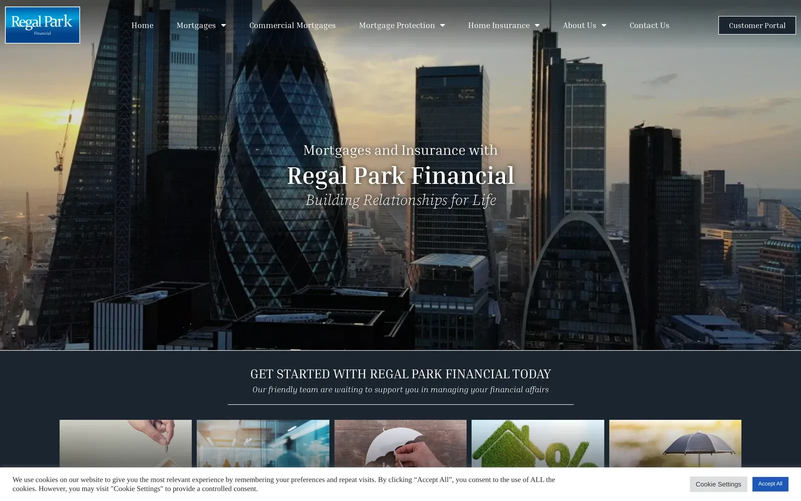 Regal Park Financial website
