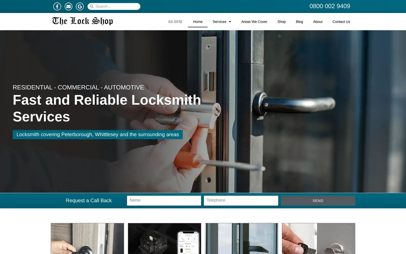 The Lock Shop Whittlesey website