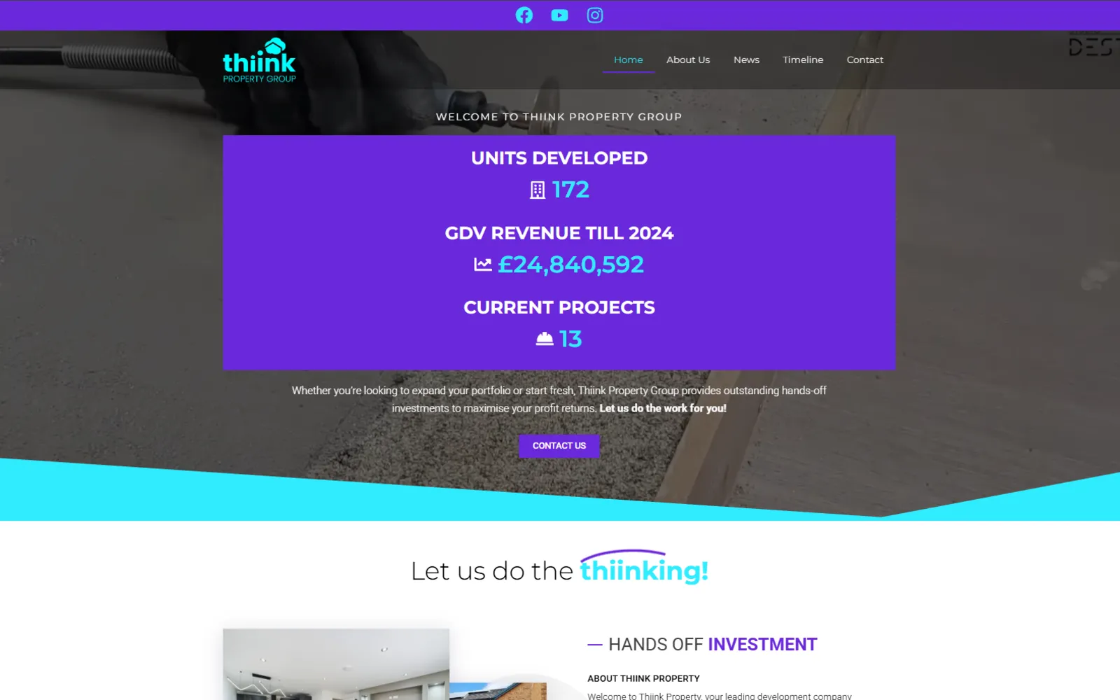 Thiink Property Group website